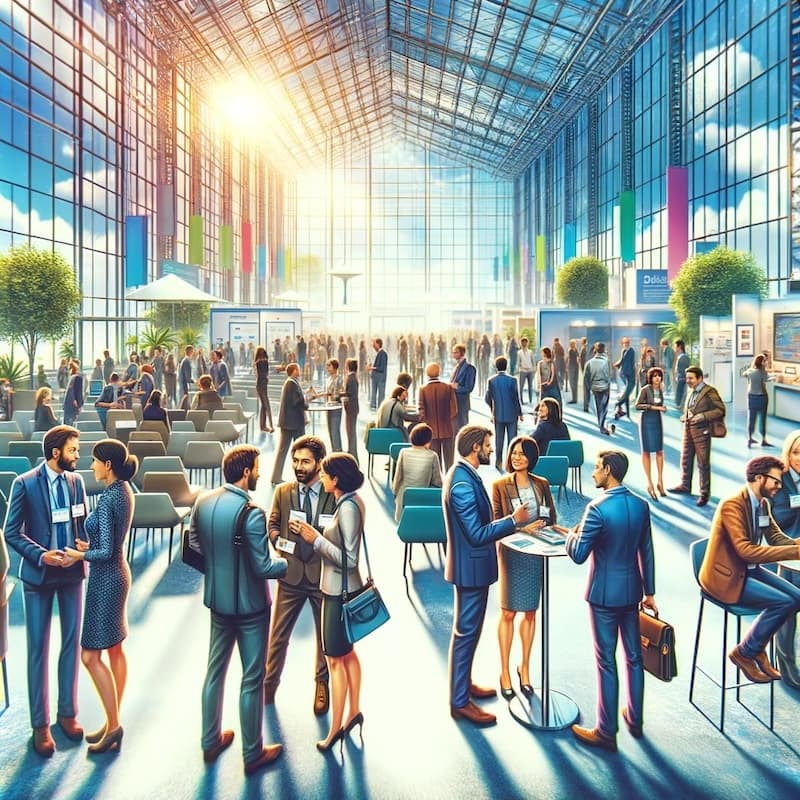 Networking at professional events and conferences