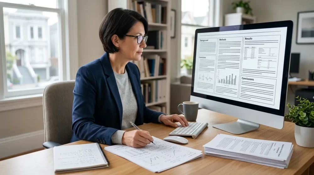 how do you write a research abstract